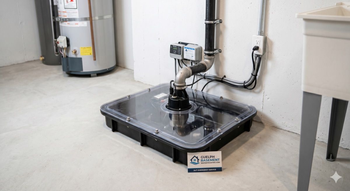 Basement waterproofing work in Guelph — 1